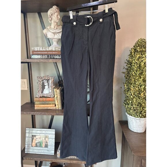 Derek Lam 10 Crosby Holland Utility Jeans Pants Black Womens Size 4 - Picture 6 of 10